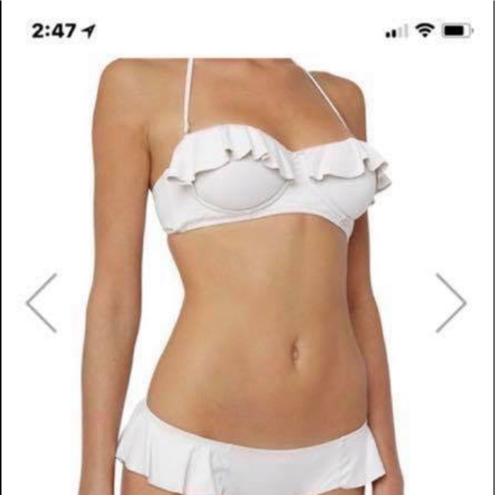 Eberjey NWT ‘So Solid Pearl’ Bikini Top - SZ M